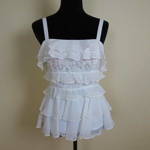 Lilly Pulitzer White Olive Top Size 2